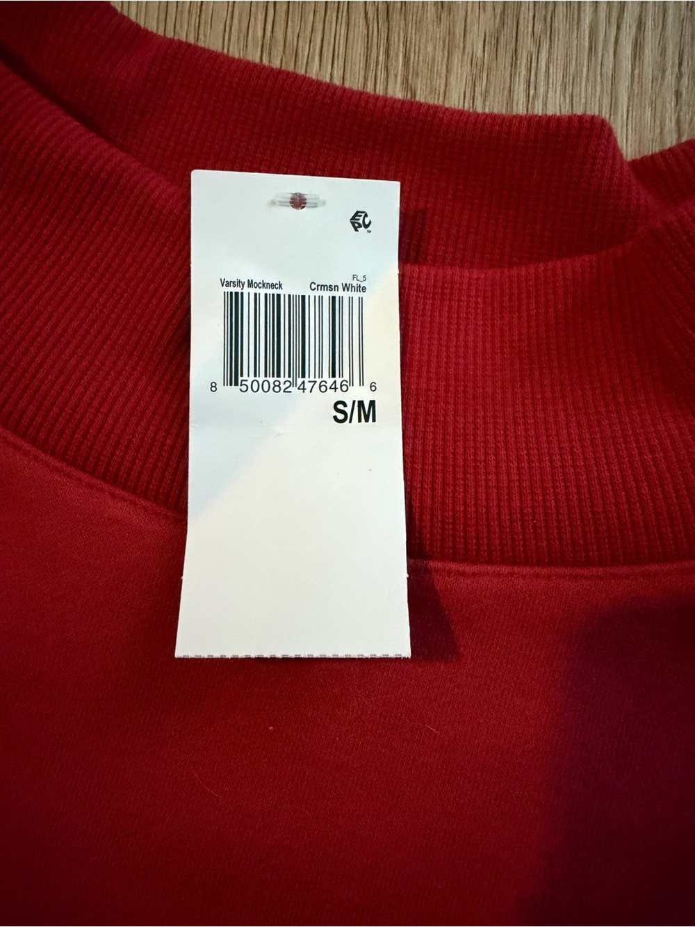 PARKE Red Mock-Turtleneck Logo Sweatshirt - Picture 7 of 9
